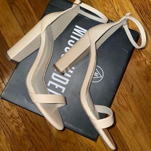 Missguided Block Heel Barely There Sandal